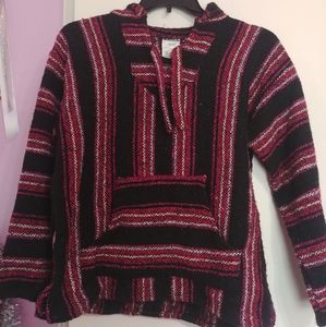 Oland poncho styled hoodie